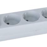 GO4-WHITE - German 4 Outlets Power Strip White