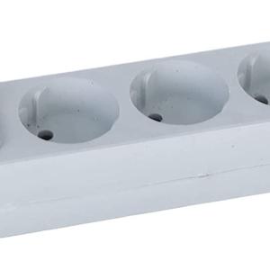 GO4-WHITE - German 4 Outlets Power Strip White