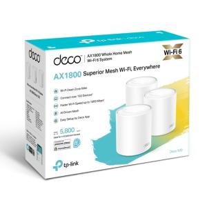 DECO X20 (3-PACK) - Whole Mesh Wifi 6 System AX1800 3-Pack
