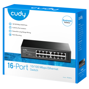 FS1016 - Cudy 16-Port 10/100Mbps Switch