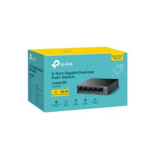 LS105GP - Switch 5 Port Gigabit with 4-Port PoE+