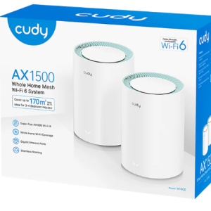 M1500 - 2PACKS - Cudy AX1500 Gigabit Mesh Wi-Fi 6 2 Packs