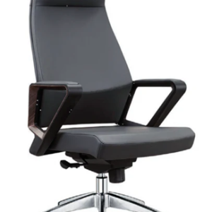 VL DZY-A605 - High-back Chair Black Leather
