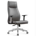 VL HS-106 - High-back Chair Grey Leather