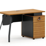 VL SN-D12420 - Office table Light Brown+Dark Grey 1.2m