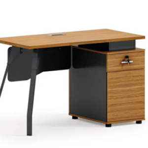 VL SN-D12420 - Office table Light Brown+Dark Grey 1.2m